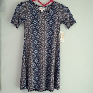 LulaRoe Adeline Girl's Dress - Size 8 BNWT